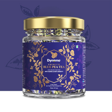 Dynemo Blue Pea Tea Glass Jar (25gm)